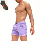 AIDASE  -  Men's Tight Denim Shorts, Summer Sexy Casual Elasticated Shorts, Suitable for Beach Vacations or Daily Wear Shorts for Men aidase-shop