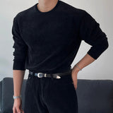 AIDASE  -  Spring And Autumn New 300g Loose Slightly Off Shoulder Long Sleeve Strong Long Sleeve Base Sports Casual Fashion Base Shirt aidase-shop