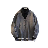 AIDASE  -  Japanese Style Cardigan Sweater Men Autumn Loose Casual Knitwear Streetwear Fashion aidase-shop