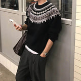 AIDASE  -  Autumn Winter Casual Mens Jumper Tops Knitting Long Sleeve Crew Neck Sweaters For Men Daily Leisure Slim Knitted Sweater aidase-shop