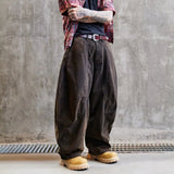 AIDASE  -  Men Streetwear Fashion Hip Hop Loose Casual Oversize Wide Leg Baggy Jeans Bending Knife Denim Pants Cityboy Y2k Harem Trousers aidase-shop