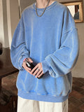 Aidase Men Sweatshirts Baggy Students American Style 4 Color Versatile Leisure Long Sleeve Round Neck Chic Cozy Advanced Handsome Soft aidase-shop