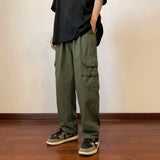AIDASE  -  Loose Fit Men's Workwear Pants plus Size Korean Style Straight Leg Casual Trousers for Students Hong Kong Trend Brand aidase-shop