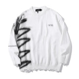 AIDASE  -  New Fashion Men's Loose Simple Basic Casual Trendy Daily O-neck Long Sleeve Knitted Sweater Pullovers Male Printed Clothes Tops aidase-shop