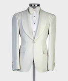 AIDASE  -  Fashion Wedding Men Suit Business Tailor-Made Party Tuxedo 3 Pcs Coat Vest Pants Solid Color Party Singer Groom Size Customized aidase-shop