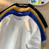 Aidase T-shirt Men's Cotton Street Short-sleeved Summer Round Neck Tops Tees Loose Half Sleeves Letter Print Daily Casual T Shirts aidase-shop