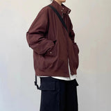 AIDASE  -  Unsiex Jacket New Spring Autumn Japanese Vintage Harrington Flight Jacket For Men Loose Vintage Stand Collar Outerwear Coat aidase-shop