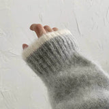 Aidase Winter Clothing Men's Knitted Patchwork Luxury Pullover Sweater Fashion Vintage O Neck Solid Color Long Sleeve Premium Knitwear aidase-shop
