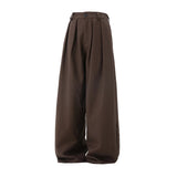 AIDASE  -  Spring New Men's Fashion Loose Simple Wide Leg Pants Basic Casual Solid Comfortable Straight Trousers Male Bottom Clothing aidase-shop