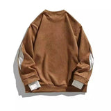 AIDASE  -  New Autumn/Winter Fashion Brand Retro Design with Contrast Color Round Neck Loose and Versatile Handsome Men's Casual Sweater aidase-shop