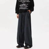 AIDASE  -  Men's Striped Wide Leg Pants High Waist Pleated Casual Trousers aidase-shop