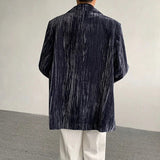 AIDASE  -  Spring Autumn New Men's Tide Korean Style Velvet Long Sleeve Blazer Niche Chic Casual Padded Shoulder Suit-Coats Ins W10344 aidase-shop