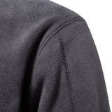 AIDASE  -  Men's Autumn Winter Stand Collar Half Zip Long Sleeve Hoodie Trendy Versatile Men's Fleece Top aidase-shop