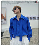 AIDASE  -  Korean Style Autumn Fashion Shirt Men's Long-sleeved Wrinkled Textured Shirt High-end Trendy Versatile Sun Protection Jacket aidase-shop