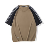 AIDASE  -  Ice Silk Quick Dry Loose Fit round Neck Short Sleeve T-Shirt Sportswear Versatile Thin Summer Top for Men Fashion Urban Style aidase-shop