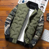 AIDASE  -  Mens Winter Jackets Coats Stand Collar Print Outerwear Men Camo Bomber Jacket Men's Windbreaker Thick Warm Male Slim Parkas Coat aidase-shop