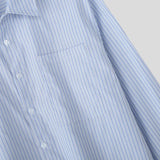 AIDASE  -  Men Striped Shirt Lapel Long Sleeve Button Casual Men Clothing Loose Streetwear 2025 Korean Style Fashion Male Shirts aidase-shop