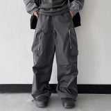 AIDASE  -  Men Pants Patchwork Elastic Waist Loose Joggers Casual Trousers Men Pockets Streetwear 2025 Fashion Cargo Pants S-5XL aidase-shop