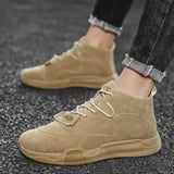Aidase Non Slip Work Man Shoes Industrial Safety Boots for Men Lace Up Retro Vintage High Quality New Cheap Size 44 Fashion Footwear 45 aidase-shop