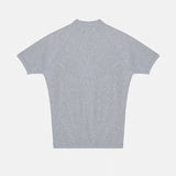 AIDASE  -  Summer New Men's Sportswear Casual Running And Fitness Stretch Solid Color Zipper Simple Striped Thick Short-sleeved T-shirt aidase-shop