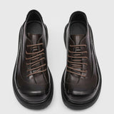 AIDASE  -  Men's Big Head Derby Shoes Business Casual Leather Shoes All-Match Summer New Fashion Casual Thick Bottom Shoes aidase-shop