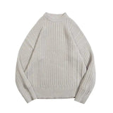 AIDASE  -  Laid-ba Twist Knit Sweater Thiened round Ne Casual Versatile Trendy for Men And Women Autumn Winter Comfortable Loose Fit aidase-shop