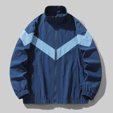 Aidase Spring Autumn Men's Stand Collar Jacket Breathable Outdoor Sports Jacket Windbreaker Loose Fashion Casual Handsome Baseball Coat aidase-shop