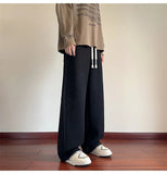 AIDASE  -  American Retro Casual Pants Men Summer Thin Breathable Cool Trendy Loose Straight Leg Floor-Length Long Pants Men aidase-shop