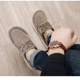 AIDASE  -  Men's Two-Way Wear Driving Shoes Slip-On Beijing Style Casual Fishing Boat Shoes Breathable Low Cut Comfortable All-Season aidase-shop