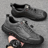 52.74Aidase Handmade Leather Casual Men Shoes Summer Hot Sale Breathable Non-Slip Men Loafers High End Wear-Resistant Flat Men Driving Shoes aidase-shop