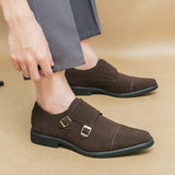 AIDASE  -  Men's Suede Shoes Europe America Anti-skid Flat Shoes Fashionable Loafers Soft Soled Business Dress Casual Leather Shoes 38-46 aidase-shop