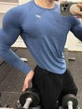 AIDASE  -  New Fitness Training Top Quick Dry Long Sleeve Outdoor Elastic Slim Fit Solid Color Round Neck Comfortable Breathable Shirt aidase-shop