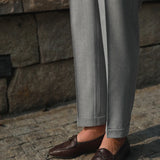 Aidase Casual High Waist Straight Striped Pants Men's Versatile Business Formal Trousers Pant For Man Italian Men's Social Trousers aidase-shop