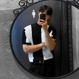AIDASE  -  Tops Slim Fit Men's T-shirt Male Tees Shirts Striped Chic Korean Popular Clothes Funny Stylish Streetwear Wholesale Harajuku Hot aidase-shop
