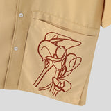 AIDASE  -  Men Shirt Summer Printing Vacation Oversize Lapel Short Sleeve Men Clothing Streetwear 2025 Fashion Casual Tops Men aidase-shop