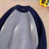 AIDASE  -  Loose Long Sve Pullover Knitted Sweater oulder Insert Design for Men And Women Casual round Ne Knitwear for Couples aidase-shop