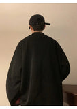 AIDASE  -  Splicing Button Up Shirt Men's Chinese Style Stand Collar Corduroy Jacket Men's Spring Autumn Casual Rolled Edge Tunic Jacket aidase-shop