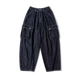 Aidase Baggy Cargo Jeans big pocket Trousers Male Denim Pants Wide Leg Pant women's Jeans Loose Casual Streetwear Hip Hop Harajuku
