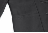 AIDASE  -  New Chinese Style Suit Men's Niche Design Traditional Button Stand Collar Jacket Black Straight Wide Shoulder Coats Ruffian Cool aidase-shop