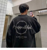 AIDASE  -  American Sle Large Size 300 Pou Suede Heavy Sweatirt Men Loose Oversize round Ne Fce Lined Thiened Jaet aidase-shop
