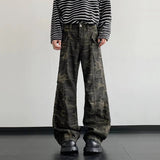 AIDASE  -  Camouflage Men Cargo Jeans Summer New Fashion Design Loose Straight-leg Trousers Casual All-match Loose Menswear 21E6757 aidase-shop