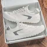 AIDASE  -  Flat Sole Mesh Breath Walking Footwear Autumn Hot Selling Men's Running Shoes Fashion Wear-resistant Anti Slip Man Sneakers aidase-shop