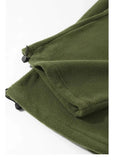 AIDASE  -  Double-sided Fleece! Retro Military Green Straight-leg Pants Women Loose Thickened Warm Drawstring Casual Wide-leg Pants Men aidase-shop