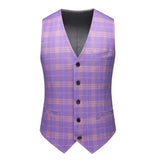 Aidase Fashion New Men Leisure Boutique Business Plaid Striped Suit Vest Pants 3 Pcs Set Casual Dress Blazers Jacket Coat Trosers aidase-shop
