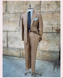 Aidase Houndstooth Wedding Suits For Men Notch Lapel Groom Wear Slim Fit Tuxedos Business Party  2 Pcs Coat Pants  Custom Made aidase-shop