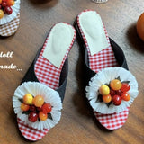 AIDASE  -  Fashion Designer Women's Shoes New Exquisite Flower Muller Slippers for Woman Bohemia Comfortable Casual Shoes Zapatos De Mujer aidase-shop