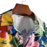 AIDASE  -  Fashion Wrinkle-Free Men'S Vintage Shirt Men Spring And Summer Casual Lapel Single Breasted Print Vacation Shirts For Man 셔츠 aidase-shop
