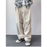 AIDASE  -  Retro Waed Loose Straight Leg Casual Pants Thin Wide Leg Pants Spring Autumn Sle for Men And Women Trendy Workwear Trousers aidase-shop