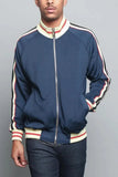 AIDASE  -  New Hot Sale Of The Season Men's Casual Sportswear Stripe Baseball Jacket Autumn Winter Open Cardigan Sweatshirt Loose Fit Comfo aidase-shop