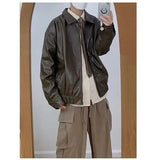 AIDASE  -  Loose Long Sve Letter Print irt Trendy Casual Outerwear for Men Autumn Winter Polyester Fiber Non-Ironed Youth Sle aidase-shop